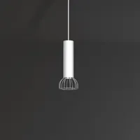 euluna danjel suspension, à une lampe, blanc argenté