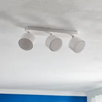 eko-light spot pour plafond cloudy à 3 lampes blanc