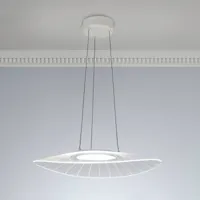 fabas luce suspension led vela, blanc, oval, 59 cm x 43 cm