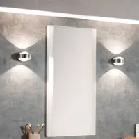 top light puk mini wall, g9, lentilles transparentes, chrome