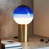 marset dipping light lampe à poser bleu/laiton