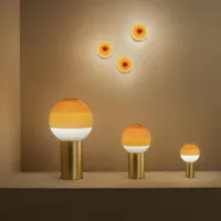 marset dipping light lampe à poser ambre/laiton