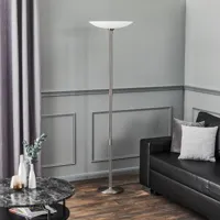 rothfels trinessa lampadaire à éclairage indirect led, nickel