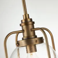 quintiesse suspension tricocent, laiton/transparente, 1 lampe