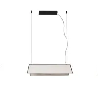 faro barcelona suspension led ludovico surface, 60 cm, blanc