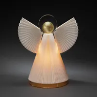 konstsmide christmas lampe décorative ange en papier e14 blanc/laiton 54cm