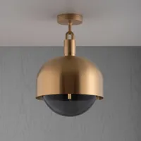 buster + punch forked plafond laiton/fumée ø 34cm