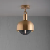 buster + punch forked plafond laiton/fumée ø 25cm