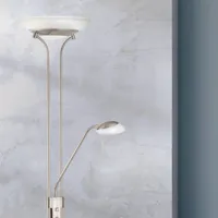 fischer & honsel lampadaire led pool avec liseuse, fonction cct