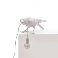 seletti lampe terrasse déco led bird lamp jouant blanc