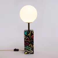 seletti lampe table led toiletpaper à motif serpent