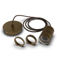 calex retro suspension à 1 lampe, bronze