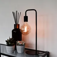 calex u-line lampe à poser, câble de 1,5 m, noire