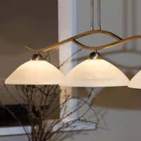 steinhauer suspension capri à 3 lampes crème/bronze