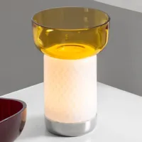 artemide bontà lampe à poser led, bol jaune