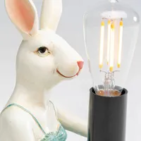 kare girl rabbit lampe à poser en polyrésine