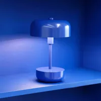dyberg larsen haipot lampe de table led accu bleu