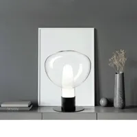 miloox by sforzin lampe de table en verre chobin