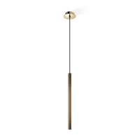 decor walther pipe 1 suspension led, laiton