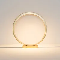 holländer lampe de table led asterisco anneau doré dimmable