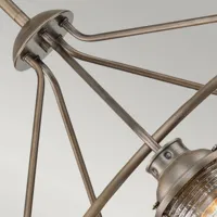 kichler lustre extérieur ashlandbay 5 lampes bronze brossé