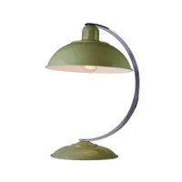 elstead lampe à poser franklin au style rétro vert jonc