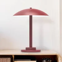 aluminor chicago lampe à poser, ronde, rouge