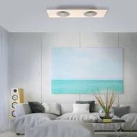 just light. ventilateur led flat air, cct, blanc, 120x40 cm