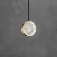 sil-lux suspension led yo-yo b, à 1 lampe, dorée