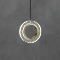 sil-lux suspension led yo-yo c, à 1 lampe, dorée
