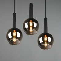 trio lighting suspension clayton à 3 lampes
