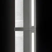 slamp lampe sur pied led modula linear, plissé, gris clair