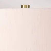 elstead lampe de table textile isla laiton antique/rosé