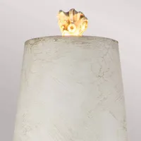 elstead lampe à poser swirl en blanc antique