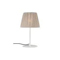 pr home lampe de table d'extérieur agnar, blanc / marron, 57 cm