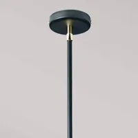 elstead suspension balance à 5 lampes, noir/nickel, abat-jour blanc
