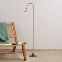 busch lampe sur pied led mini, bras flexible, antique, 5.000k