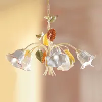 ceramiche suspension flora de style florentin 5 lampes