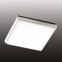 fabas luce desdy plafonnier d'extérieur led, 24x24 cm, blanc