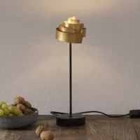 holländer jolie lampe à poser banderole gold en fer