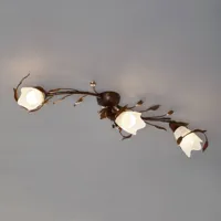 kögl plafonnier campana floral à 3 lampes