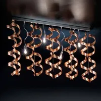 metallux suspension changeante copper, plusieurs lampes
