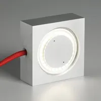 tecnolumen lampe multi-usages square avec led et câble rouge
