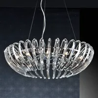schuller valencia suspension en cristal transparent ariadna - 66 cm