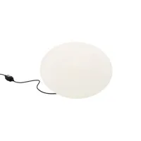 cinna - lampe d'extérieur globe en plastique, polyéthylène rotomoulé couleur blanc 500 x 59.44 40 cm designer alexander taylor made in design