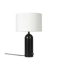 gubi - lampe de table gravity en tissu couleur noir 59.44 x 49 cm designer space copenhagen made in design