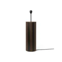 ferm living - pied de lampadaire lampe à composer en bois, placage chêne fumé fsc couleur bois naturel 260 x 36.34 70 cm made in design