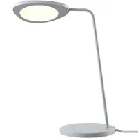 muuto - lampe de table leaf - gris - 18.5 x 15.5 x 41.5 cm - designer broberg & ridderstrale - métal, aluminium