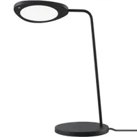 muuto - lampe de table leaf - noir - 18.5 x 15.5 x 41.5 cm - designer broberg & ridderstrale - métal, aluminium