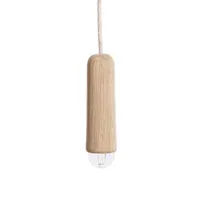 hartô - suspension luce en bois, chêne massif couleur bois naturel 20.33 x 19 cm designer mickael  koska made in design